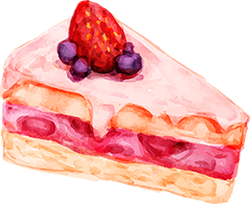 Ilustração de torta de morango