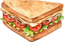 Ilustração de sanduíche
